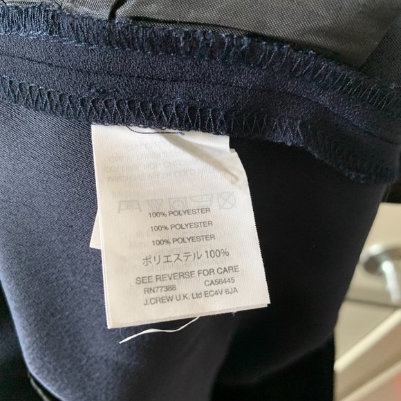 NWT J Crew Navy French Girl Slim Crop Crepe Pant - Picture 5 of 6